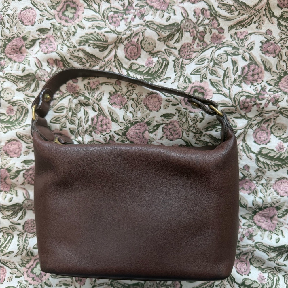 Vintage Coach Mahogany Cosmetic Bag